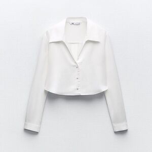 Zara satin shirt